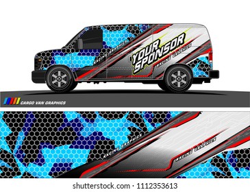 car decal design vector. abstract background for vehicle vinyl wrap
