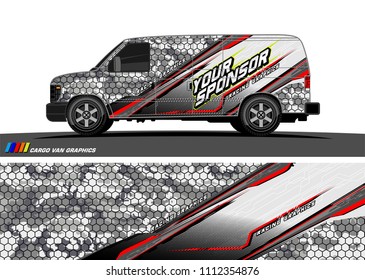 car decal design vector. abstract background for vehicle vinyl wrap