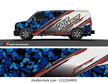 car decal design vector. abstract background for vehicle vinyl wrap