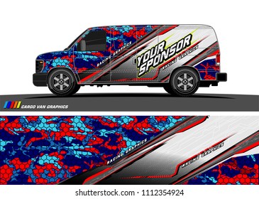 car decal design vector. abstract background for vehicle vinyl wrap