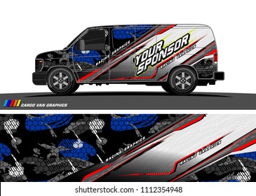 car decal design vector. abstract background for vehicle vinyl wrap