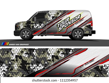 car decal design vector. abstract background for vehicle vinyl wrap