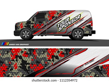 car decal design vector. abstract background for vehicle vinyl wrap