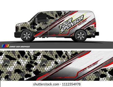 car decal design vector. abstract background for vehicle vinyl wrap
