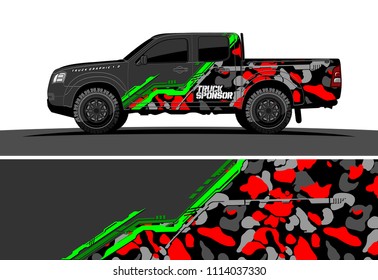 car decal design vector. abstract background for vehicle vinyl wrap
