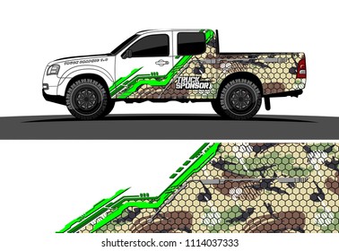 car decal design vector. abstract background for vehicle vinyl wrap
