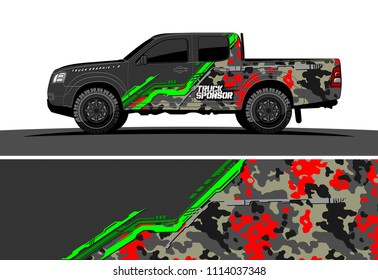car decal design vector. abstract background for vehicle vinyl wrap
