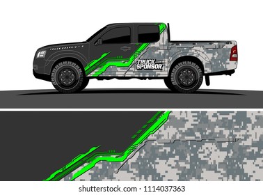 car decal design vector. abstract background for vehicle vinyl wrap
