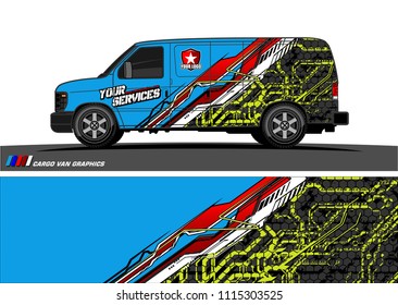 car decal design vector. abstract background for vehicle vinyl wrap