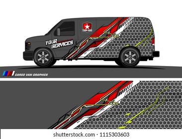 car decal design vector. abstract background for vehicle vinyl wrap