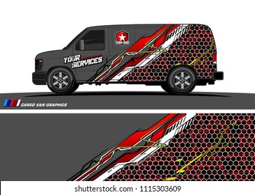 car decal design vector. abstract background for vehicle vinyl wrap