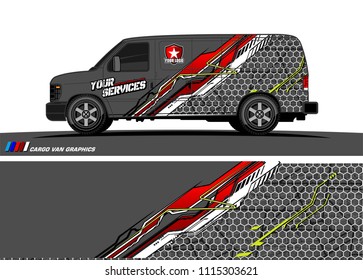 car decal design vector. abstract background for vehicle vinyl wrap