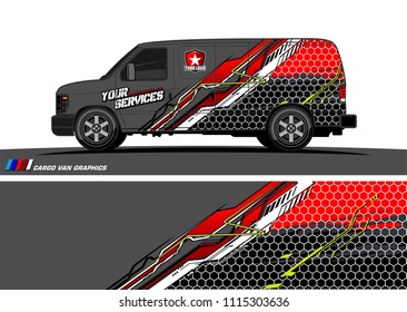 car decal design vector. abstract background for vehicle vinyl wrap