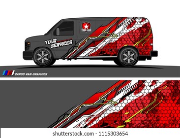 car decal design vector. abstract background for vehicle vinyl wrap