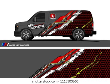 car decal design vector. abstract background for vehicle vinyl wrap