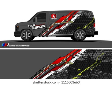 car decal design vector. abstract background for vehicle vinyl wrap