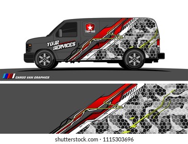 car decal design vector. abstract background for vehicle vinyl wrap