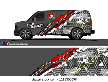 car decal design vector. abstract background for vehicle vinyl wrap