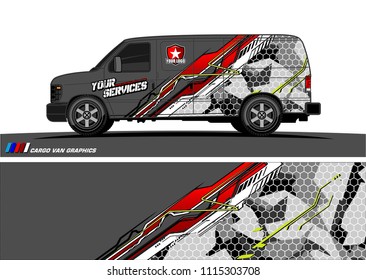 car decal design vector. abstract background for vehicle vinyl wrap