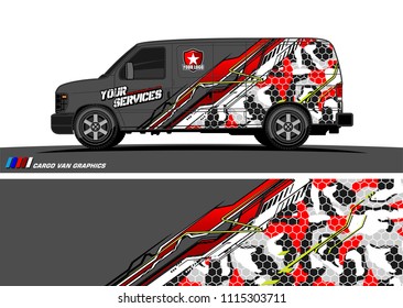 car decal design vector. abstract background for vehicle vinyl wrap