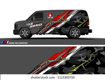 car decal design vector. abstract background for vehicle vinyl wrap