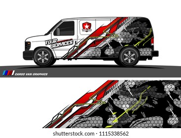 car decal design vector. abstract background for vehicle vinyl wrap