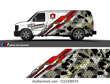 car decal design vector. abstract background for vehicle vinyl wrap