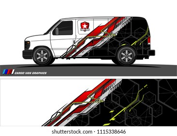 car decal design vector. abstract background for vehicle vinyl wrap