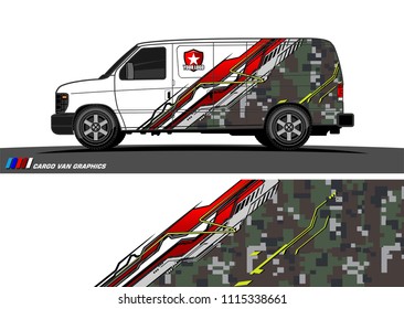 car decal design vector. abstract background for vehicle vinyl wrap