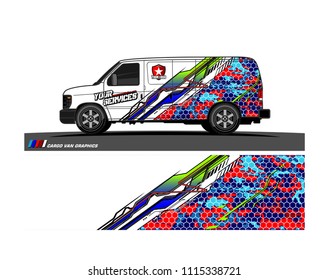 car decal design vector. abstract background for vehicle vinyl wrap