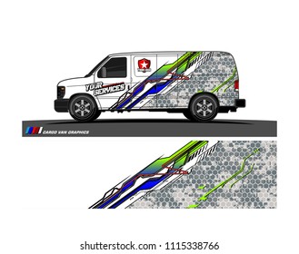 car decal design vector. abstract background for vehicle vinyl wrap