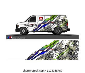 car decal design vector. abstract background for vehicle vinyl wrap