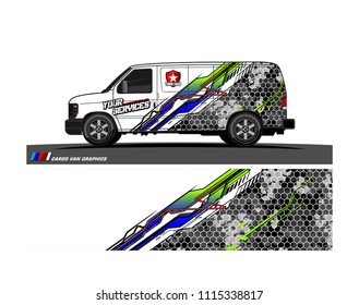 car decal design vector. abstract background for vehicle vinyl wrap