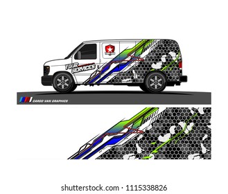 car decal design vector. abstract background for vehicle vinyl wrap