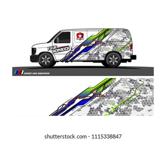 car decal design vector. abstract background for vehicle vinyl wrap