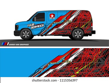 car decal design vector. abstract background for vehicle vinyl wrap