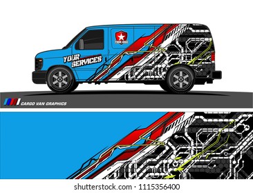 car decal design vector. abstract background for vehicle vinyl wrap