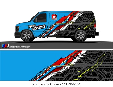 car decal design vector. abstract background for vehicle vinyl wrap