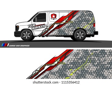 car decal design vector. abstract background for vehicle vinyl wrap