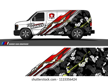 car decal design vector. abstract background for vehicle vinyl wrap
