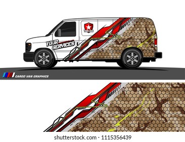 car decal design vector. abstract background for vehicle vinyl wrap