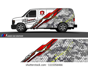car decal design vector. abstract background for vehicle vinyl wrap