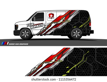 car decal design vector. abstract background for vehicle vinyl wrap
