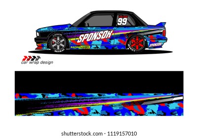 car decal design vector. abstract background for vehicle vinyl wrap
