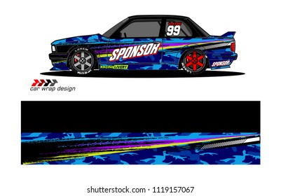 car decal design vector. abstract background for vehicle vinyl wrap