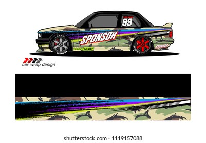 car decal design vector. abstract background for vehicle vinyl wrap