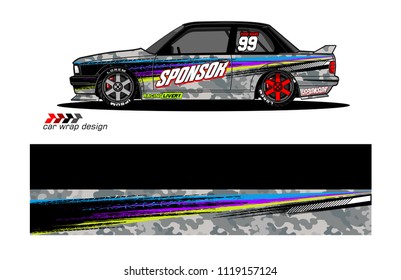 car decal design vector. abstract background for vehicle vinyl wrap
