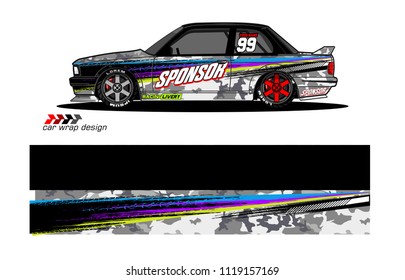 car decal design vector. abstract background for vehicle vinyl wrap