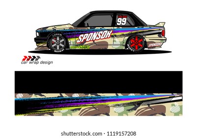 car decal design vector. abstract background for vehicle vinyl wrap
