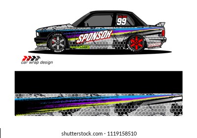 car decal design vector. abstract background for vehicle vinyl wrap